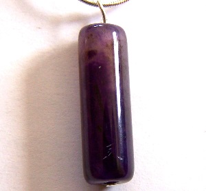 Collier Agate violette